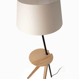 Lampadaire sur trépied Treewood Tray