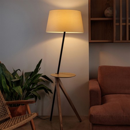 Lampadaire sur trépied Treewood Tray