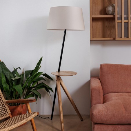 Lampadaire sur trépied Treewood Tray