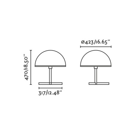 copy of Lampé a poser Dome S