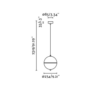 Lampe de plafond Dome S