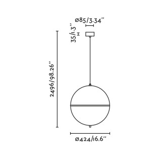 Lampe de plafond Dome M