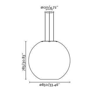 Lampe de plafond Aire 85