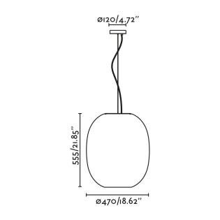 Lampe de plafond Tierra 47