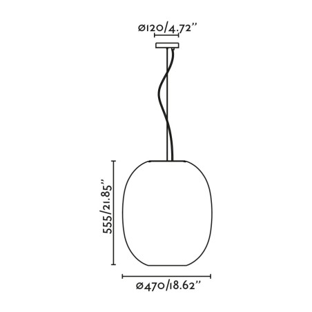 Lampe de plafond Tierra 47