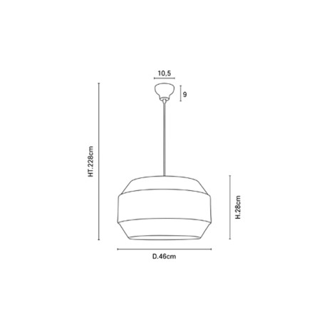 Lampe de plafond Cosiness 46
