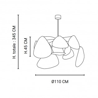 Lampe a suspension Screen Cannage