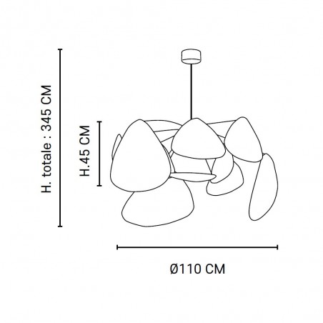 Lampe a suspension Screen Cannage