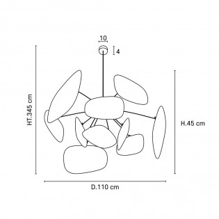 Lampe de suspension Screen 70's II