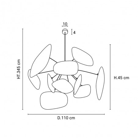 Lampe de suspension Screen 70's III