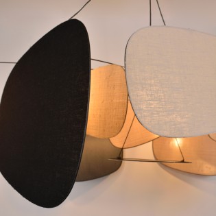 Lampe de suspension Screen 70's XXL III (4 lumieres)