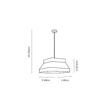 Lampe de plafond Square
