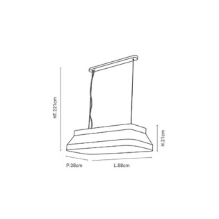 Lampe de plafond Square (3 lumieres)