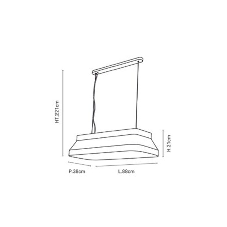 Lampe de plafond Square (3 lumieres)