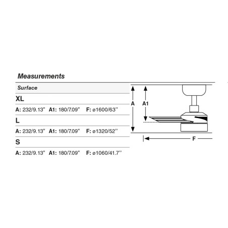 Ventilateur de plafond LED Cruiser L CCT Dim (20W)