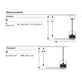 Ventilateur de plafond LED Weaver 3000K (16W)