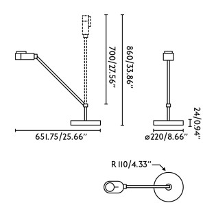 Lampe de bureau LED Inviting Dim (6W)