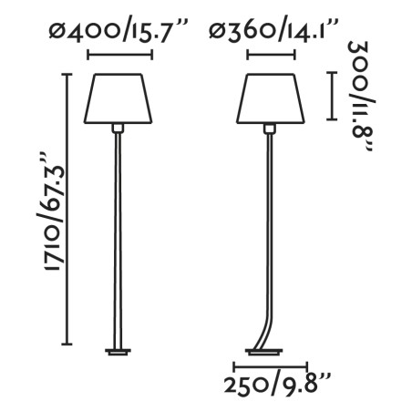 Lampadaire Rem