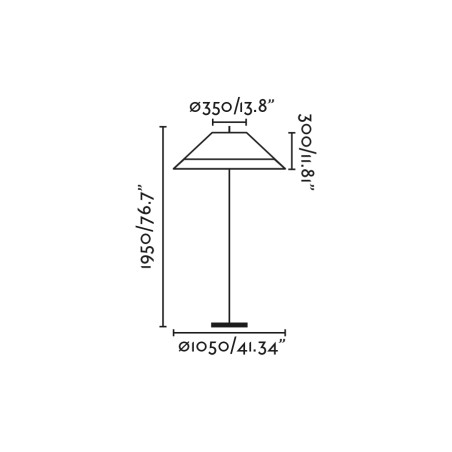 Lampadaire Saigon Out Corda 2M C100