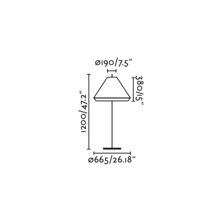 Lampadaire Saigon Out C70 1M