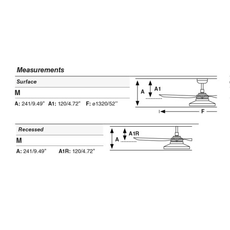 Ventilateur de plafond LED Punt TAK M (20W)
