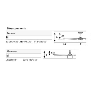 Ventilateur de plafond LED Punt TEK M (10W)