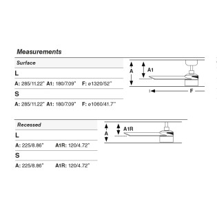 Ventilateur de plafond LED Rudder TEK L 3 (10W)