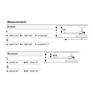 Ventilateur de plafond LED Rudder TAK L 3 (20W)