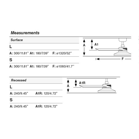 Ventilateur de plafond LED Rudder TAK L 3 (20W)