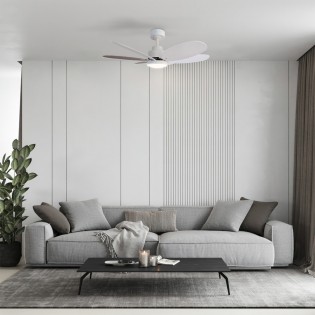 Ventilateur de plafond LED Rainbow M Blanc CCT Dim (18W)