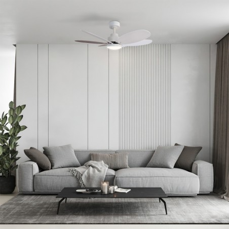 Ventilateur de plafond LED Rainbow M Blanc CCT Dim (18W)