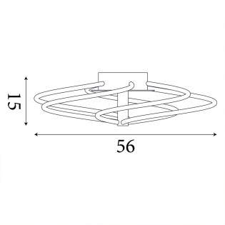 Plafonnier LED Bardot (40W)