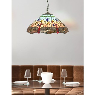 Lampe de plafond Tiffany Dragonfly