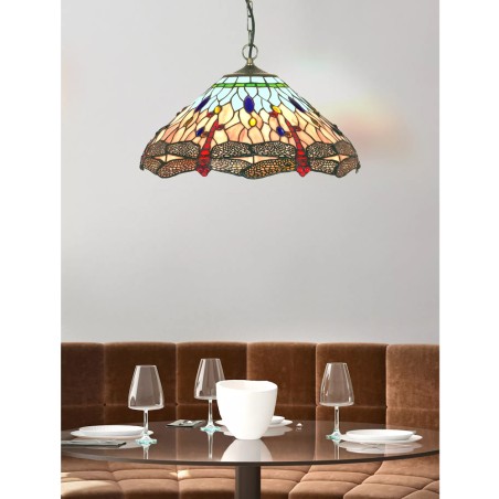 Lampe de plafond Tiffany Dragonfly