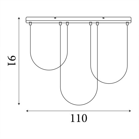 Plafonnier LED Chime (80W)