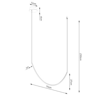 Lampe suspendue LED Alvar (15W)