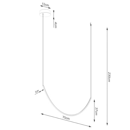 Lampe suspendue LED Alvar (15W)