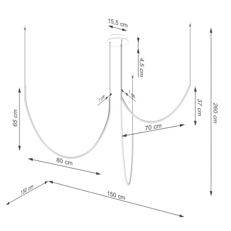 Lampe suspendue LED Alvar (47W)
