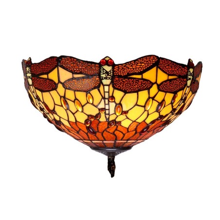 Plafonnier Belle Amber Tiffany