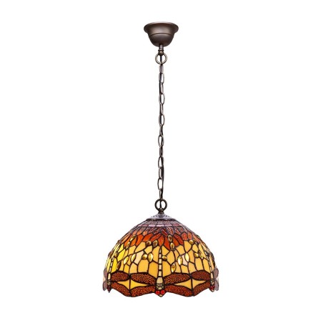 Lampe a suspension Belle Amber Tiffany