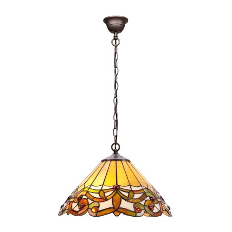 Lampe de plafond cristal Tiffany Compact