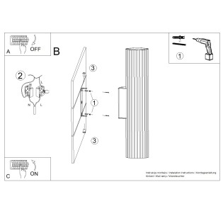 Applique Murale LED Ivar (2x7W)