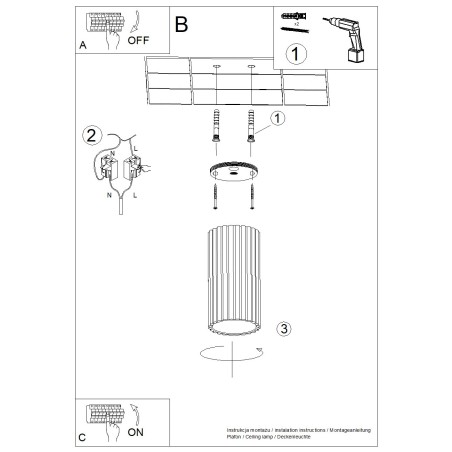 Spot de plafond LED Ivar (8W)