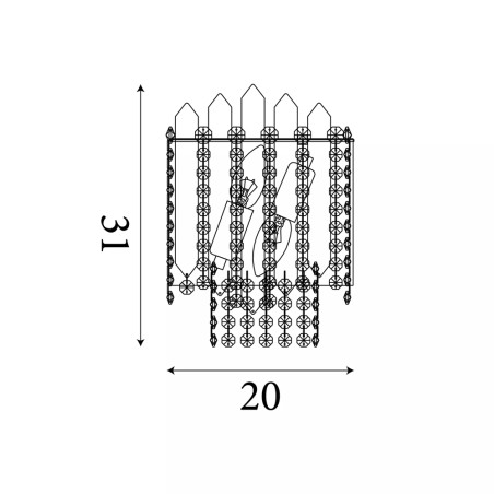 Applique Spear (2 lumieres)