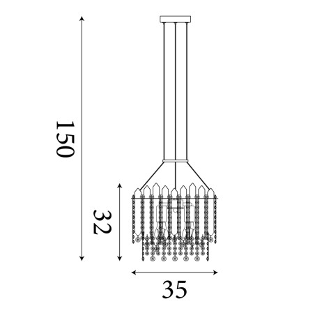 Lampe de plafond Spear (5 lumieres)