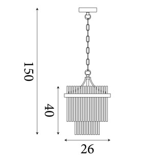 Lampe de plafond Lara