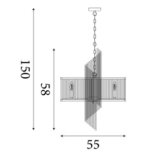 Lampe de plafond Lara (6 lumieres)