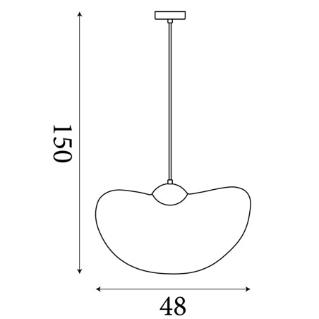 Lámpe a suspension Ripple