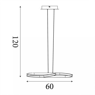 Lámpara de plafond LED Doodle (40W)