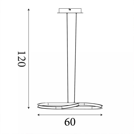 Lámpara de plafond LED Doodle (40W)